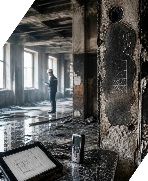 Обследование зданий после пожара в Скопине от 15632 р. | ЭкспертизаРоссия